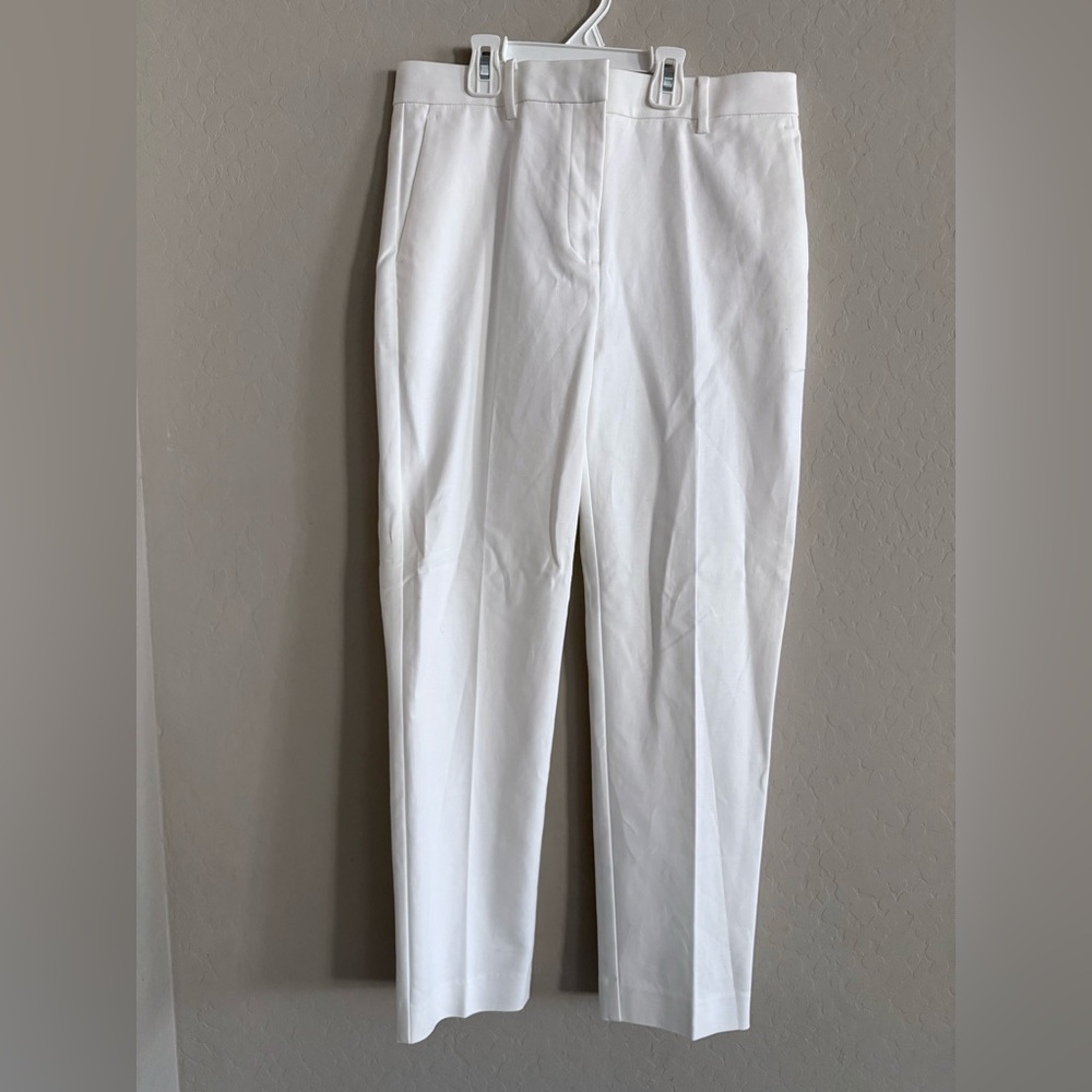 Ann Taylor Crisp White Trousers